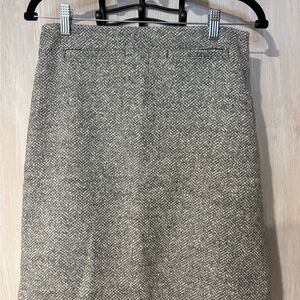 Talbots Gray Herringbone Pencil Skirt